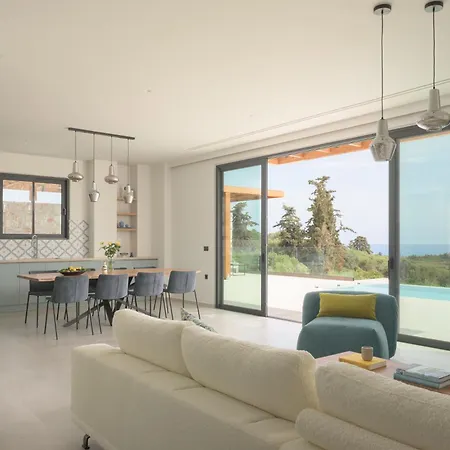 Blue Zone Villa, A Seaview Sanctuary With Pool, By Thinkvilla * Chania (Crete)