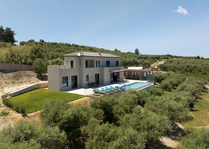 Blue Zone Villa, A Seaview Sanctuary With Pool, By Thinkvilla Вилла Ханья